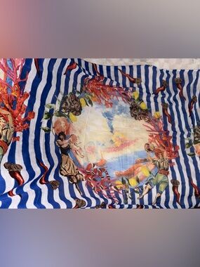 Antica Sartoria by Giacomo
Cinque Oversized Scarf Blue + White • 72” x 44”